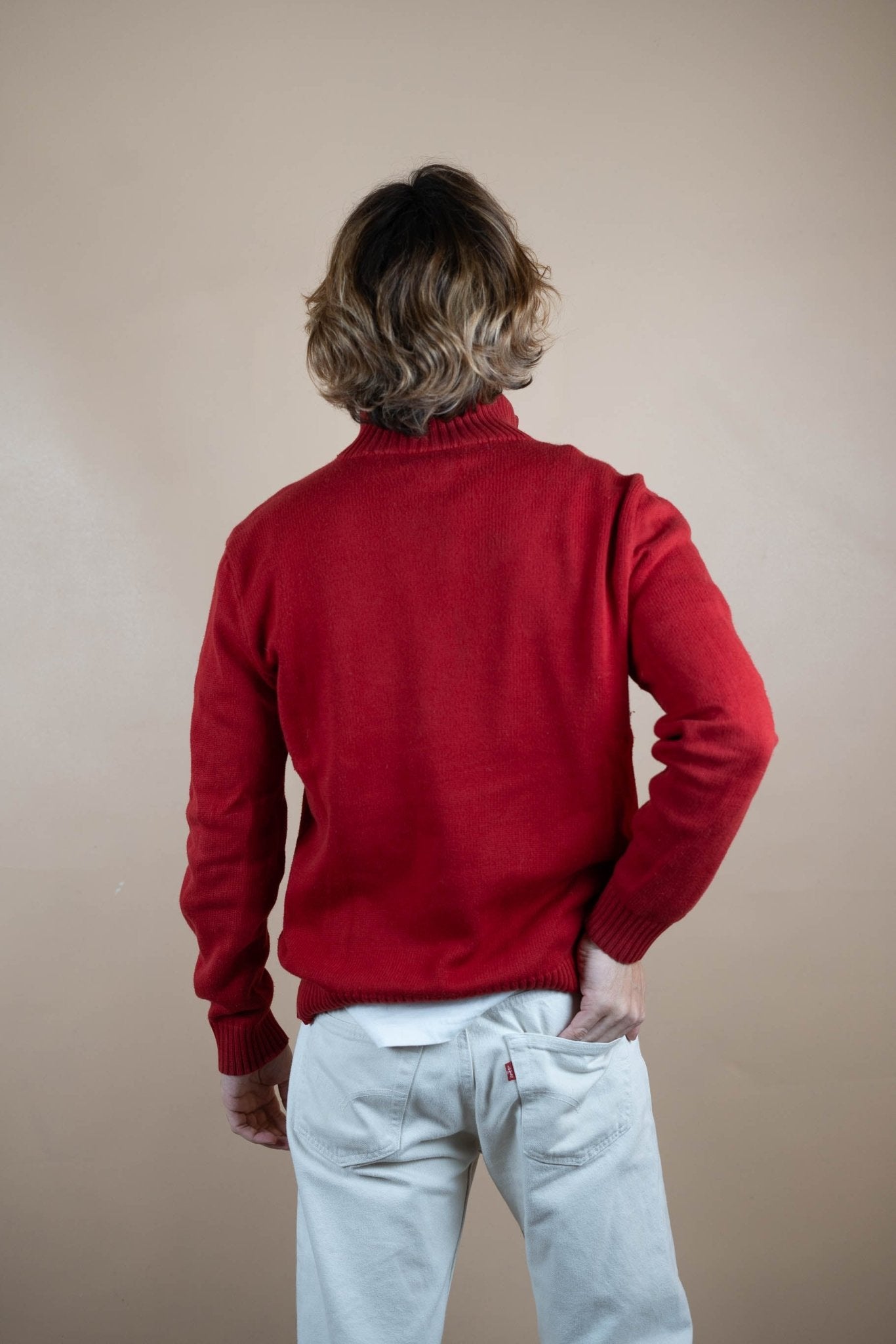 Half Zip Ralph Lauren ref: 1570 - ROUGE - S - amifrip - Friperie en ligne et vêtements vintage