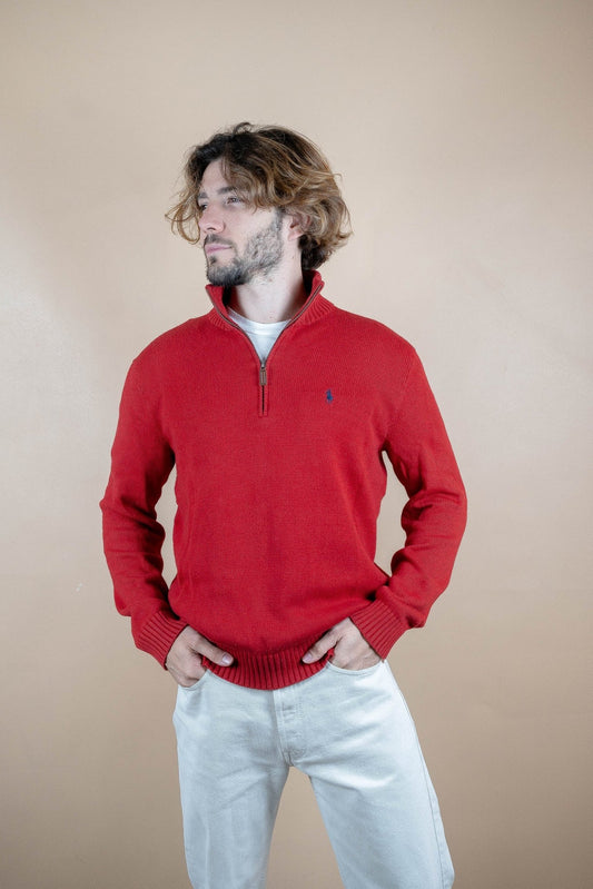 Half Zip Ralph Lauren ref: 1570 - ROUGE - S - amifrip - Friperie en ligne et vêtements vintage