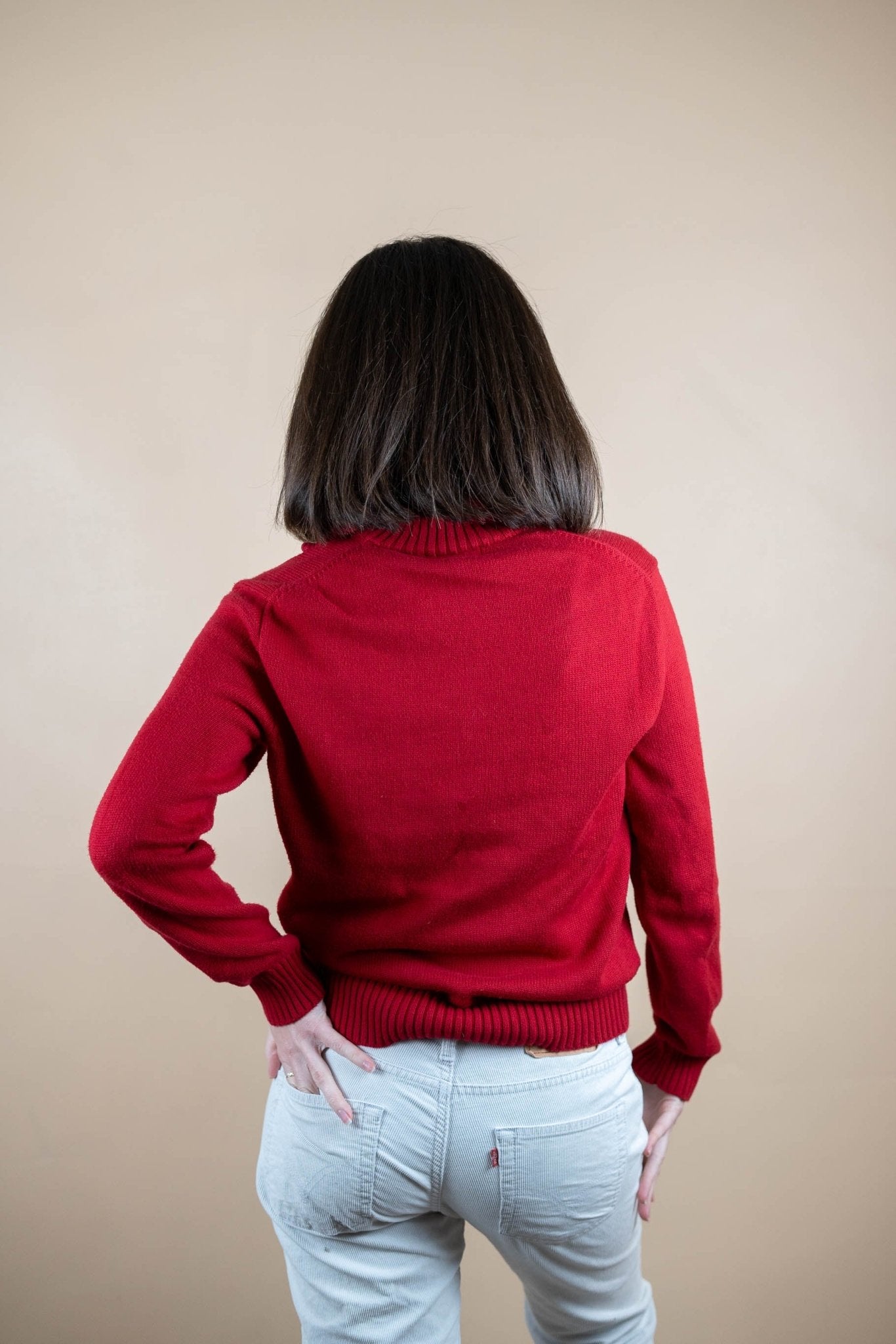 Half Zip Ralph Lauren ref: 1571 - ROUGE - S - amifrip - Friperie en ligne et vêtements vintage