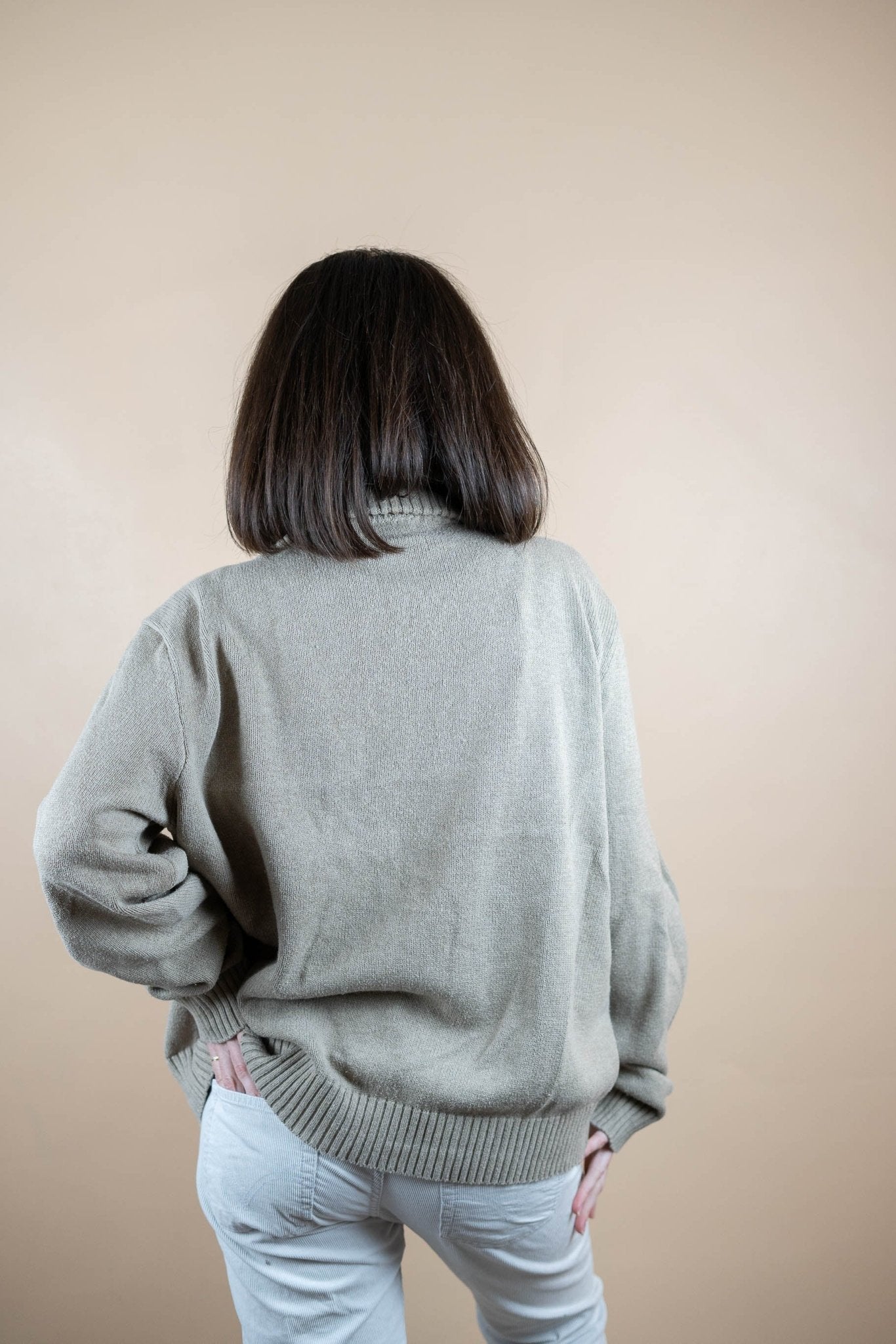 Half Zip Ralph Lauren ref: 1584 - BEIGE - XL - amifrip - Friperie en ligne et vêtements vintage