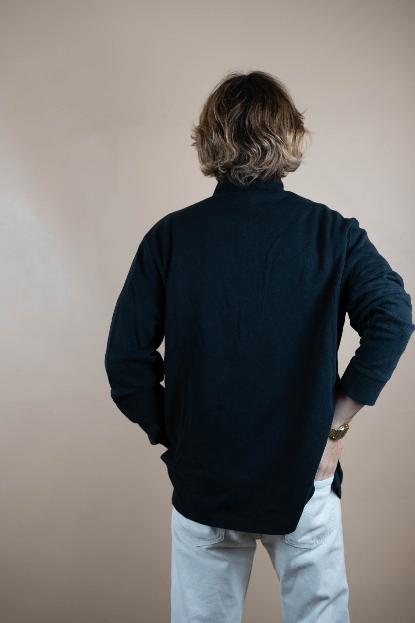Half Zip Ralph Lauren ref: 1587 - NOIR - L - amifrip - Friperie en ligne et vêtements vintage