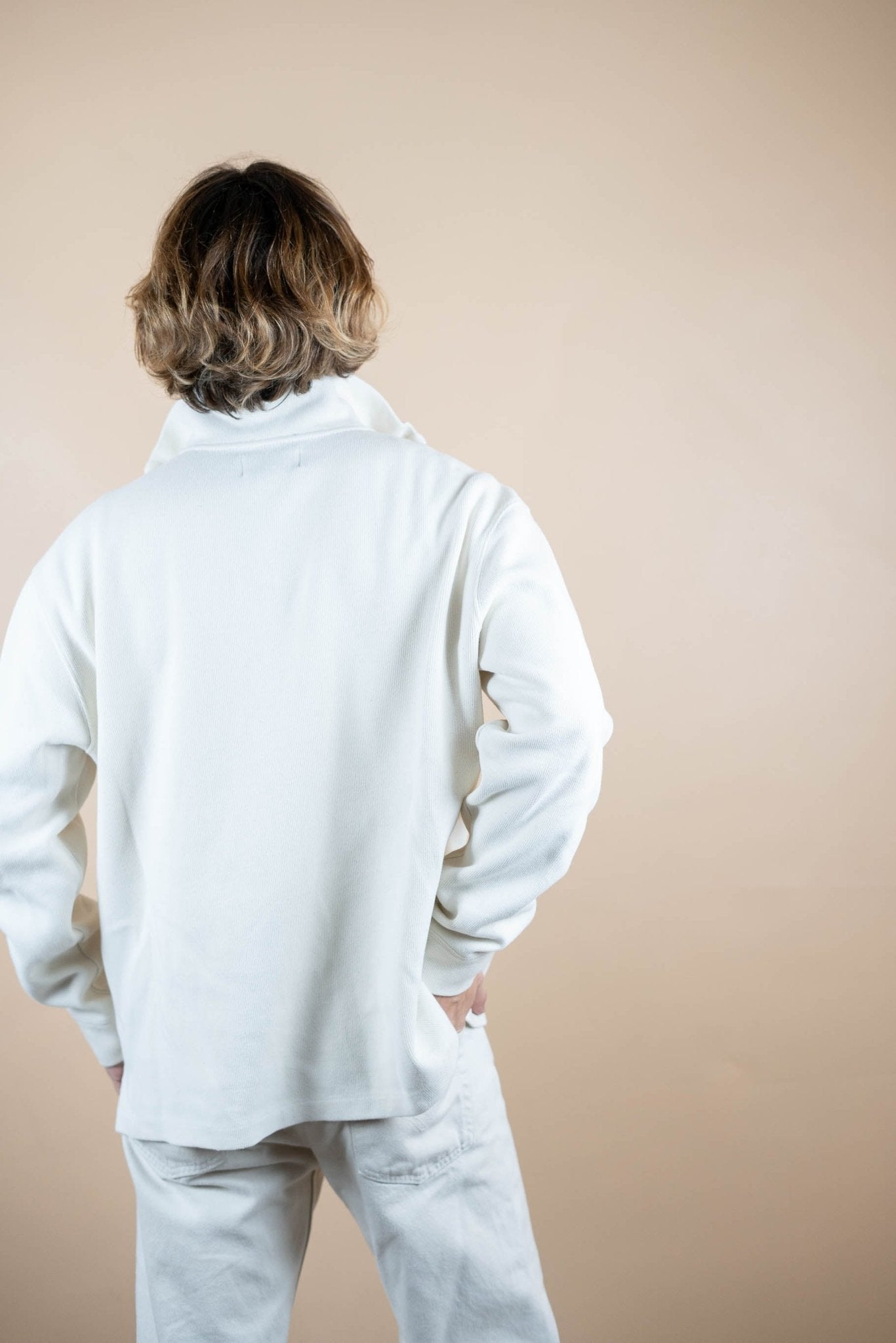 Half Zip Ralph Lauren ref: 1588 - BLANC - L - amifrip - Friperie en ligne et vêtements vintage