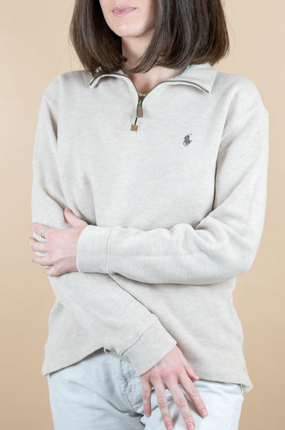 Half Zip Ralph Lauren ref: 1589 - BEIGE - S - amifrip - Friperie en ligne et vêtements vintage