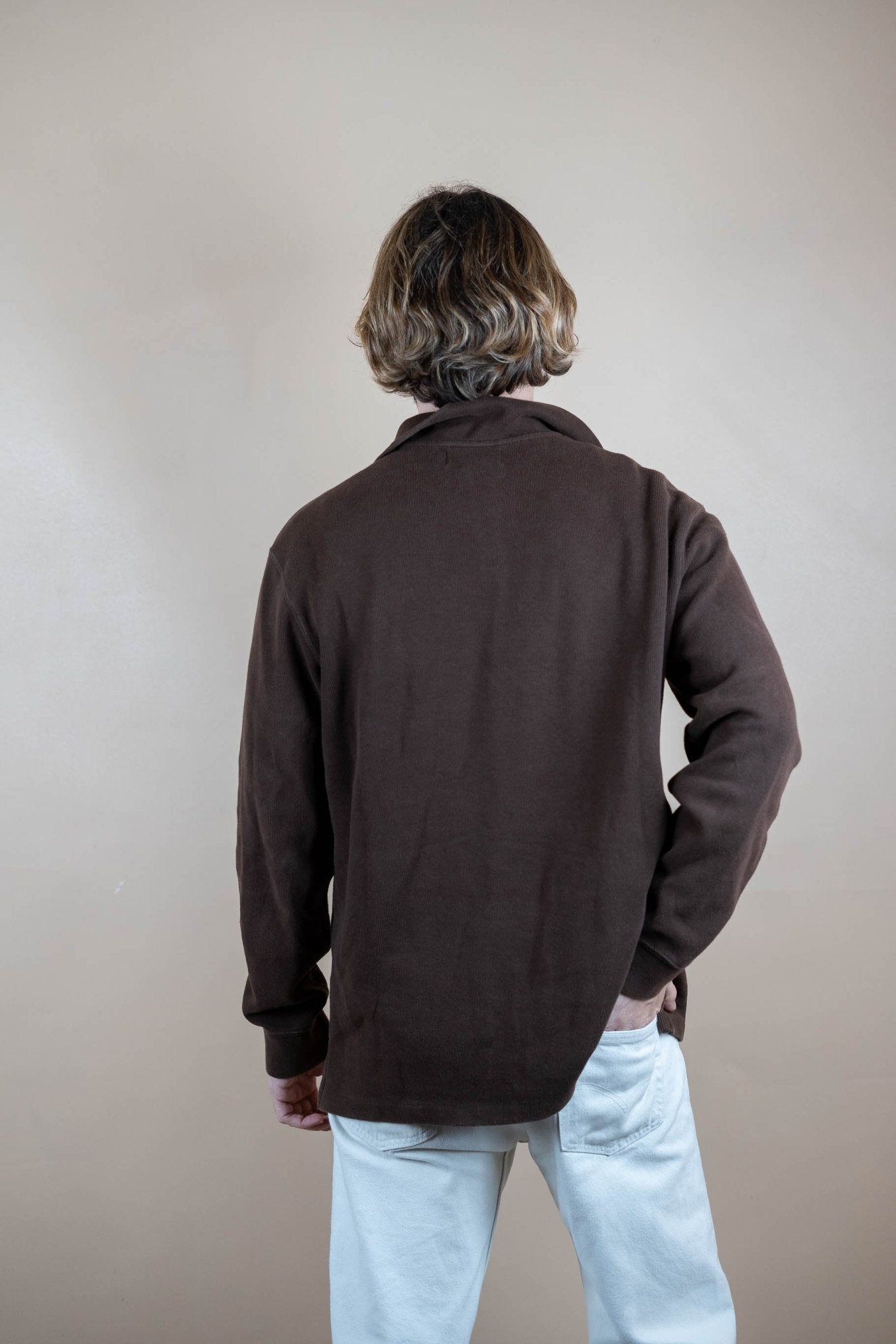 Half Zip Ralph Lauren ref: 1599 - MARRON - L - amifrip - Friperie en ligne et vêtements vintage