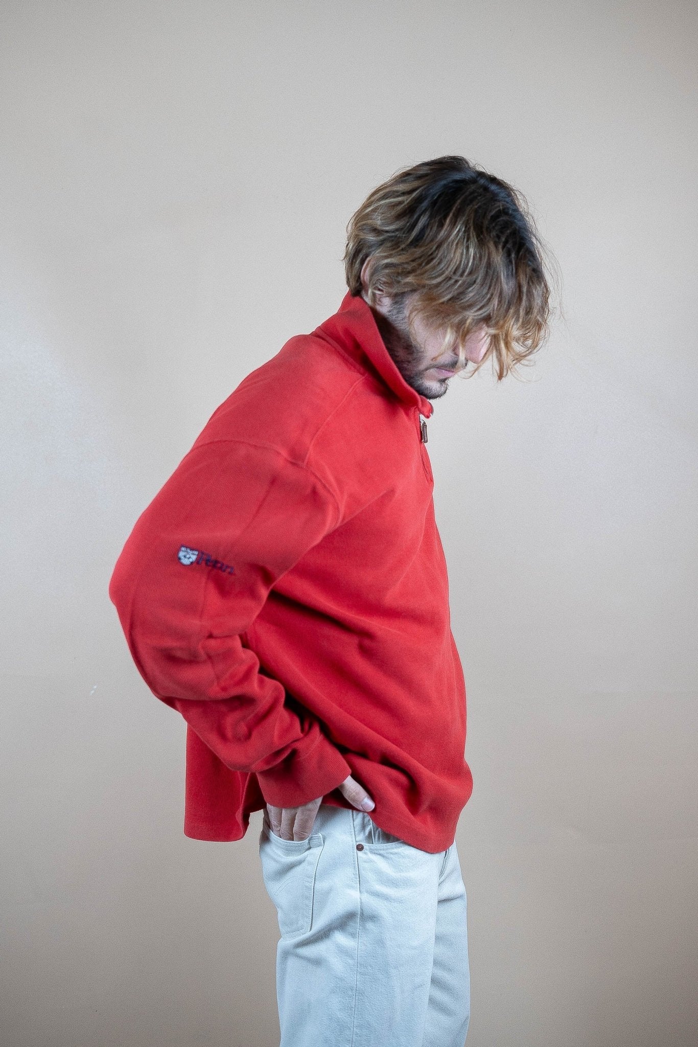 Half Zip Ralph Lauren ref: 1601 - ROUGE - XL - amifrip - Friperie en ligne et vêtements vintage