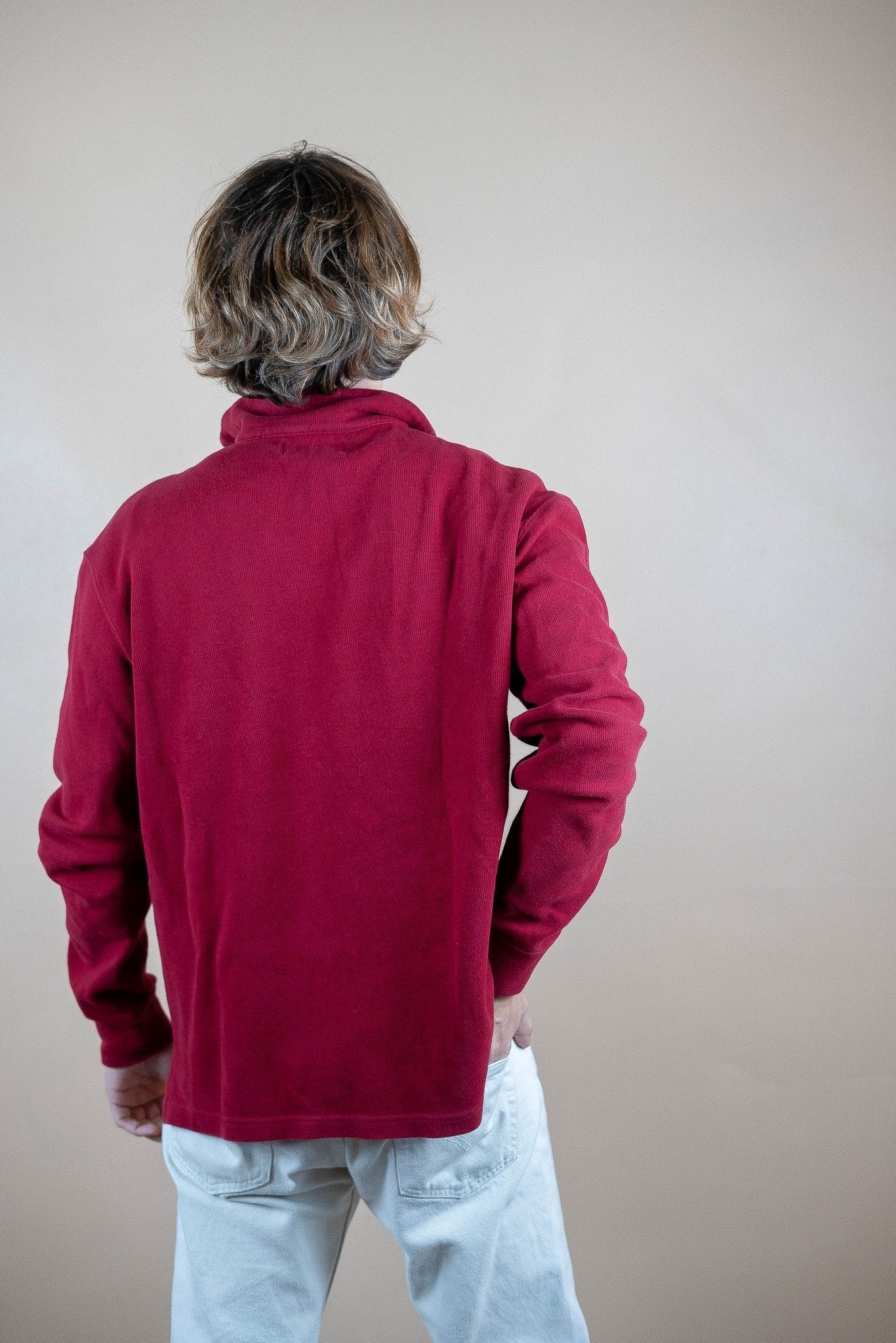 Half Zip Ralph Lauren ref: 1602 - BORDEAUX - M - amifrip - Friperie en ligne et vêtements vintage
