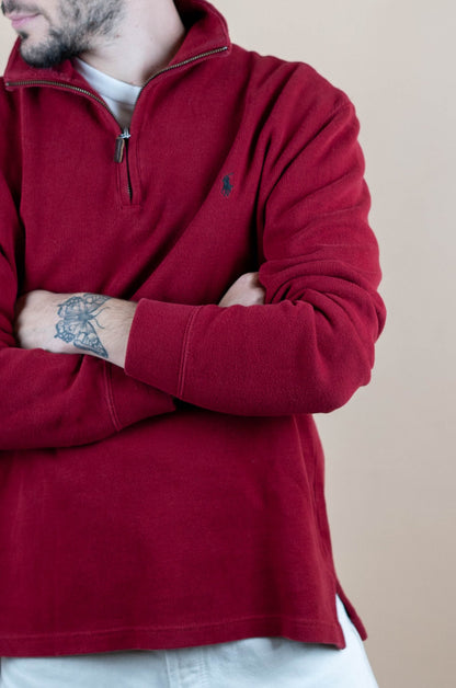 Half Zip Ralph Lauren ref: 1602 - BORDEAUX - M - amifrip - Friperie en ligne et vêtements vintage