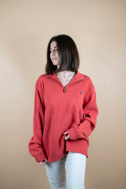 Half Zip Ralph Lauren ref: 1609 - CORAIL - L - amifrip - Friperie en ligne et vêtements vintage