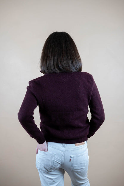 Half Zip Ralph Lauren ref: 1725 - BORDEAUX - S - amifrip - Friperie en ligne et vêtements vintage