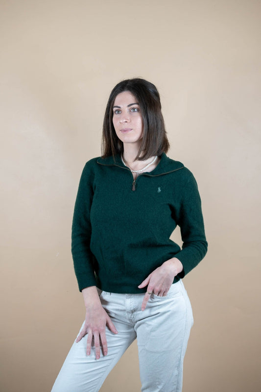 Half Zip Ralph Lauren ref: 1726 - VERT - XS - amifrip - Friperie en ligne et vêtements vintage
