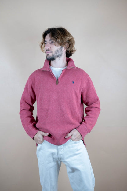 Half Zip Ralph Lauren ref: 1732 - CORAIL - L - amifrip - Friperie en ligne et vêtements vintage