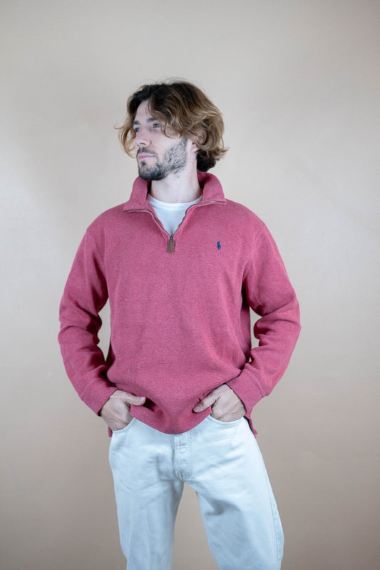 Half Zip Ralph Lauren ref: 1732 - CORAIL - L - amifrip - Friperie en ligne et vêtements vintage