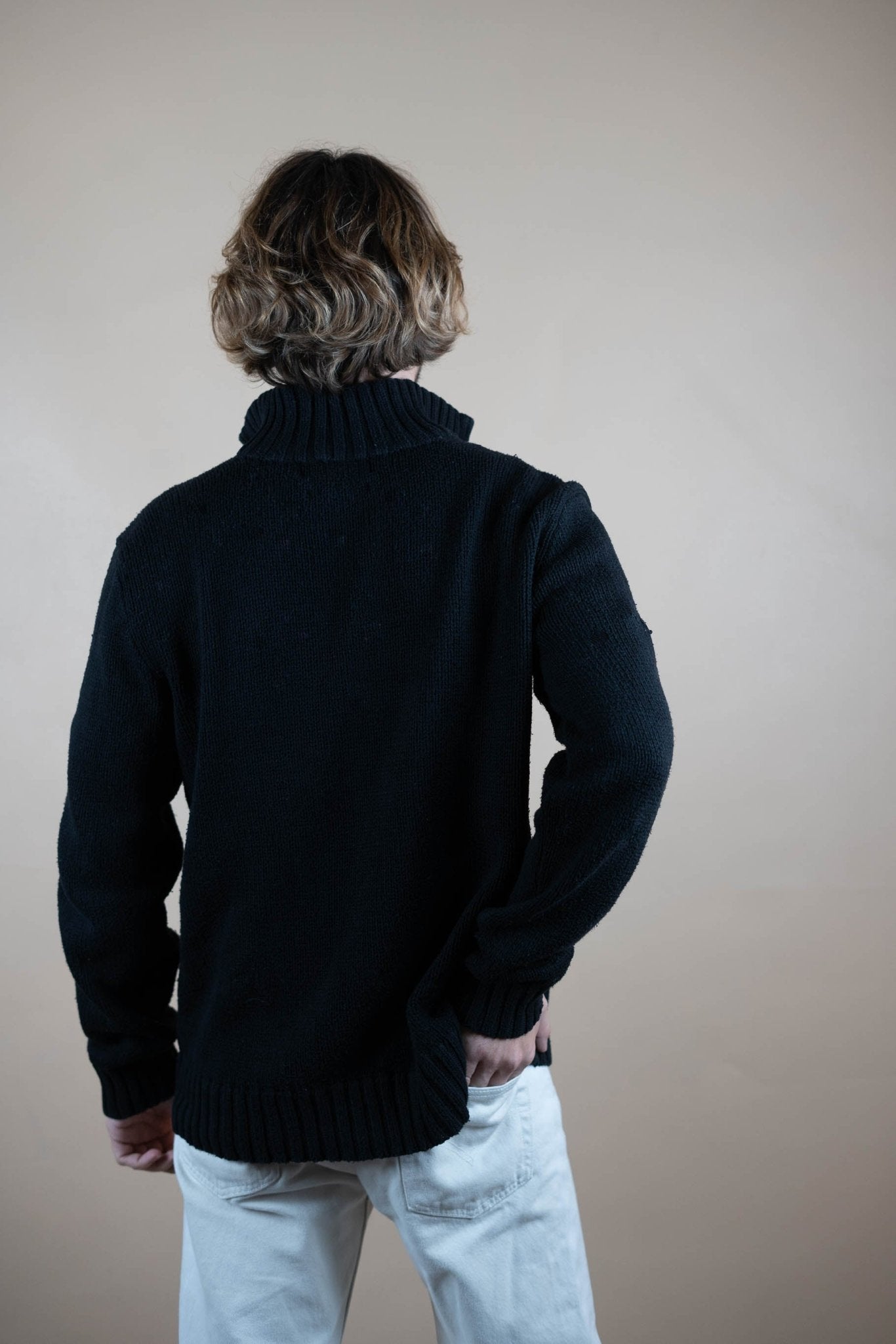 Half Zip Ralph Lauren ref: 1733 - NOIR - M - amifrip - Friperie en ligne et vêtements vintage