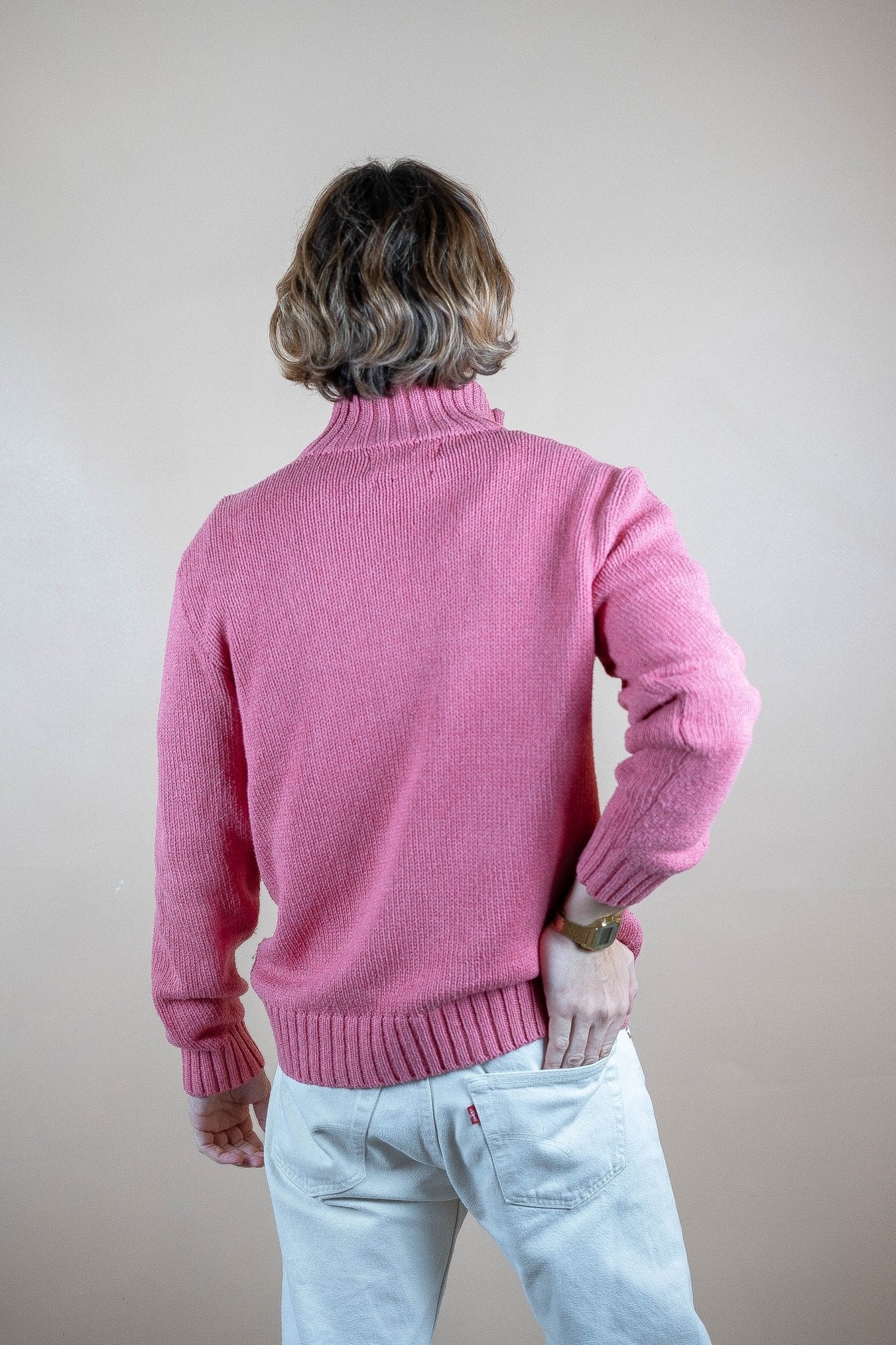 Half Zip Ralph Lauren ref: 1734 - CORAIL - M - amifrip - Friperie en ligne et vêtements vintage