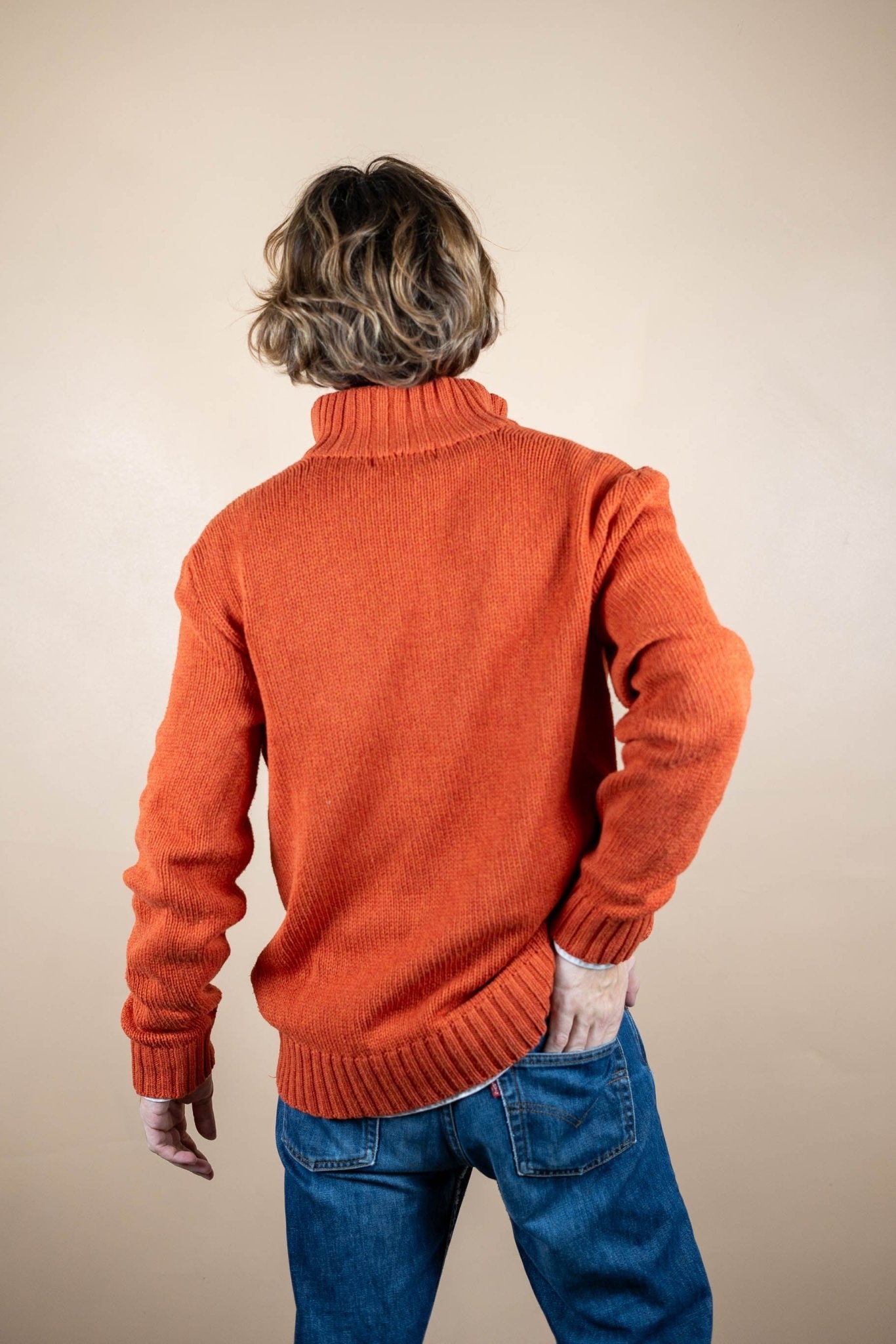 Half Zip Ralph Lauren ref: 1740 - ORANGE - M - amifrip - Friperie en ligne et vêtements vintage