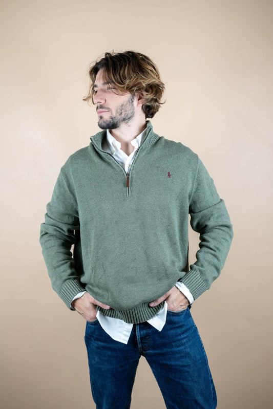 Half Zip Ralph Lauren ref: 1742 - VERT - 2XL - amifrip - Friperie en ligne et vêtements vintage
