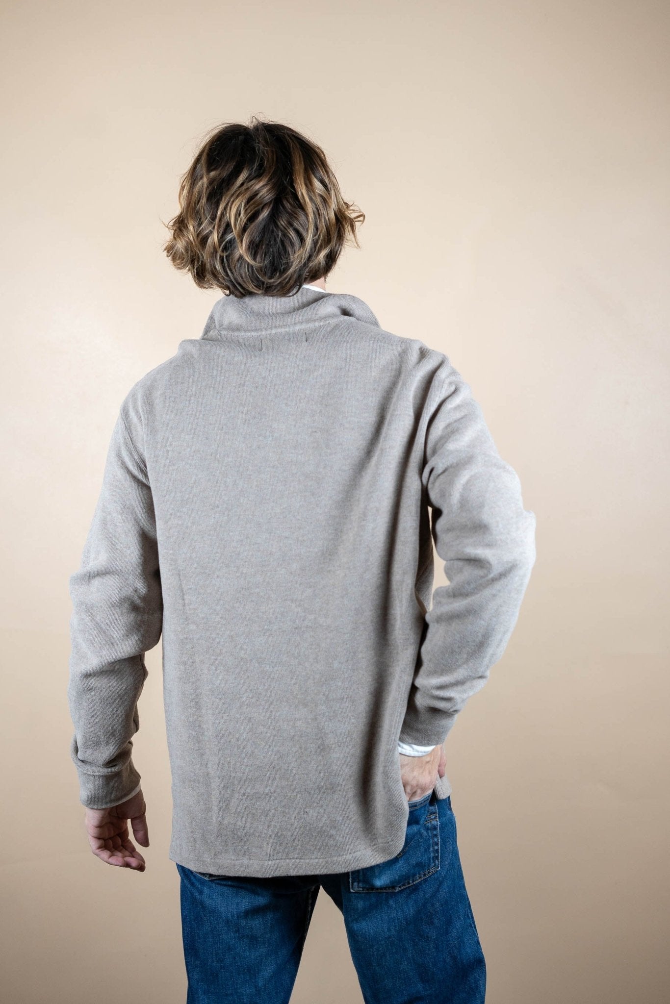 Half Zip Ralph Lauren ref: 1743 - BEIGE - L - amifrip - Friperie en ligne et vêtements vintage