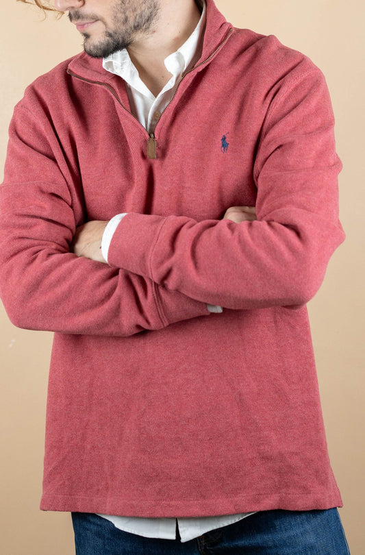 Half Zip Ralph Lauren ref: 1745 - Corail - L - amifrip - Friperie en ligne et vêtements vintage