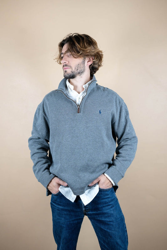 Half Zip Ralph Lauren ref: 1748 - GRIS - L - amifrip - Friperie en ligne et vêtements vintage