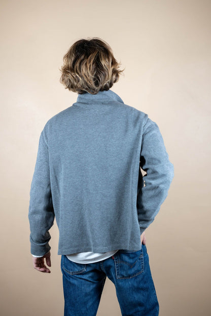 Half Zip Ralph Lauren ref: 1748 - GRIS - L - amifrip - Friperie en ligne et vêtements vintage
