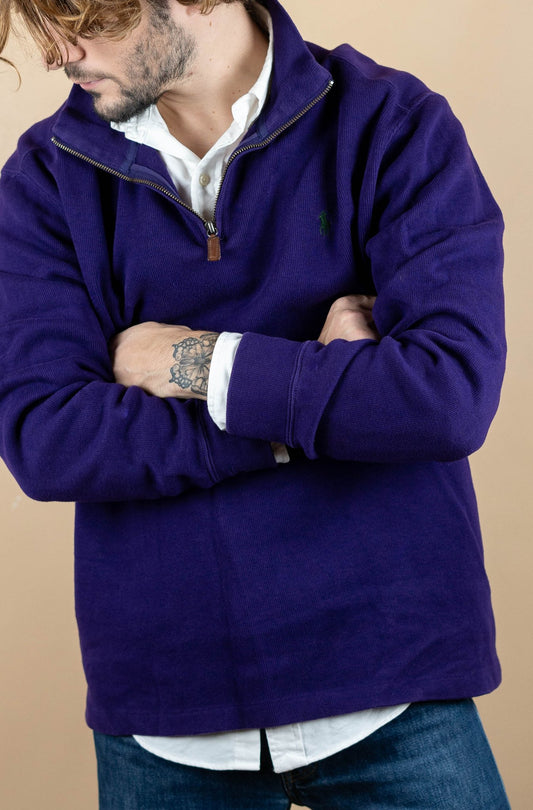 Half Zip Ralph Lauren ref: 1752 - VIOLET - L - amifrip - Friperie en ligne et vêtements vintage