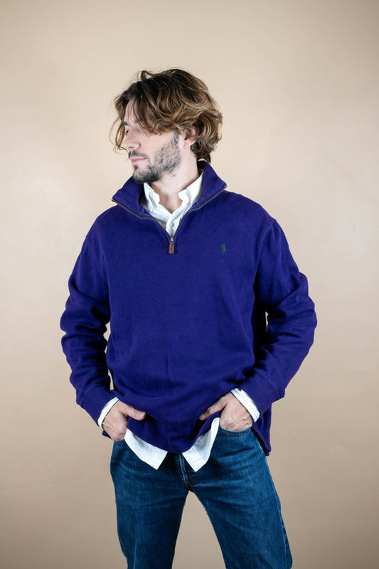 Half Zip Ralph Lauren ref: 1752 - VIOLET - L - amifrip - Friperie en ligne et vêtements vintage