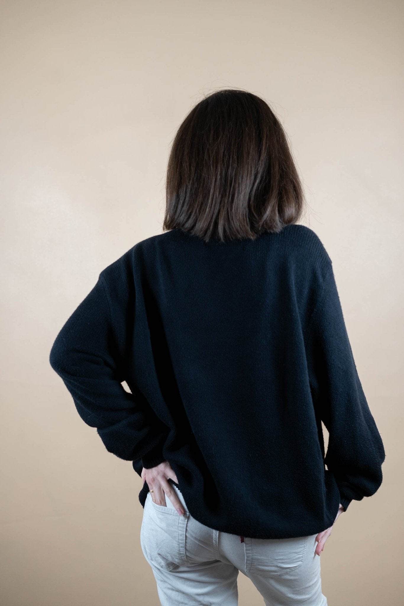 Half Zip Ralph Lauren ref: 1753 - NOIR - XL - amifrip - Friperie en ligne et vêtements vintage