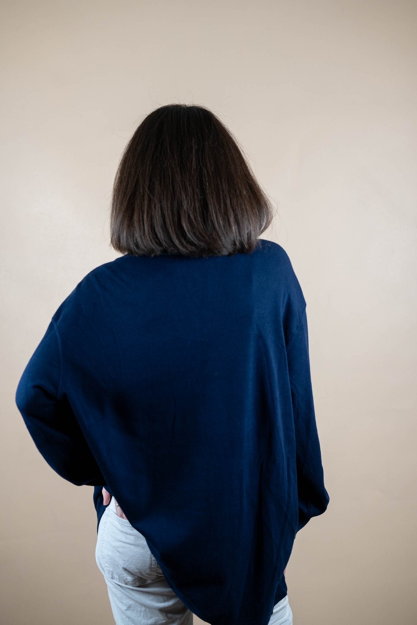 Half Zip Ralph Lauren ref: 1754 - BLEU MARINE - 2XL - amifrip - Friperie en ligne et vêtements vintage