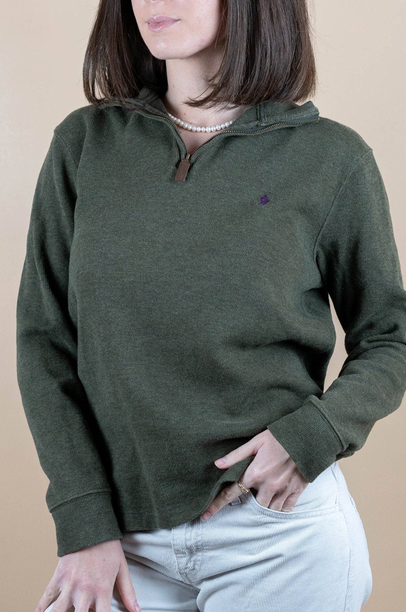 Half Zip Ralph Lauren ref: 1760 - VERT - S - amifrip - Friperie en ligne et vêtements vintage