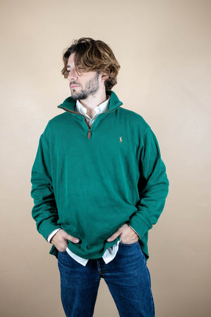 Half Zip Ralph Lauren ref: 1762 - VERT - 2XL - amifrip - Friperie en ligne et vêtements vintage