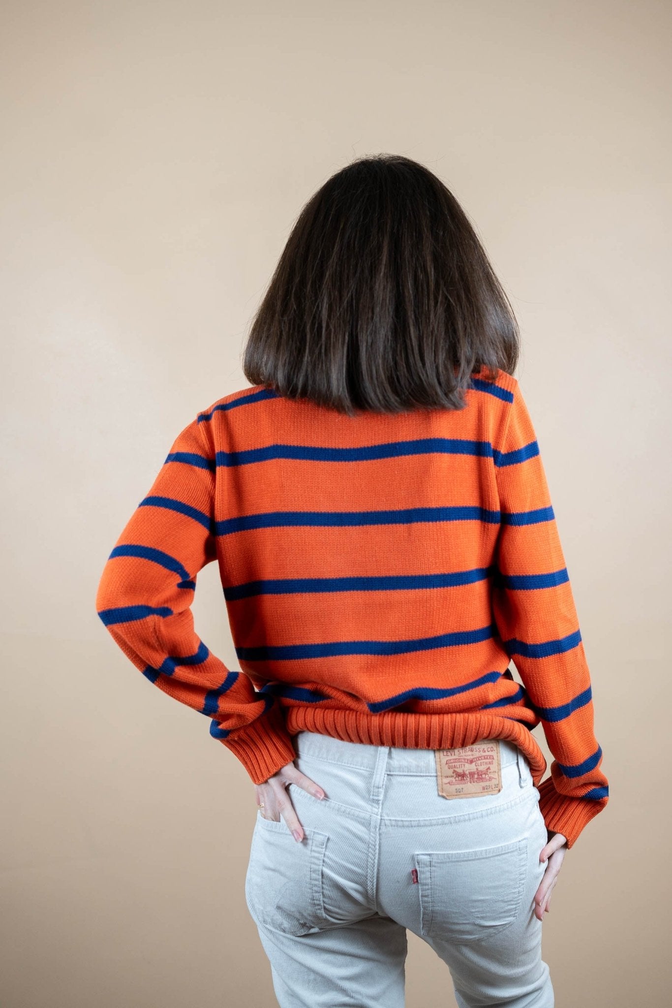 Half Zip Ralph Lauren ref: 1763 - ORANGE - L - amifrip - Friperie en ligne et vêtements vintage