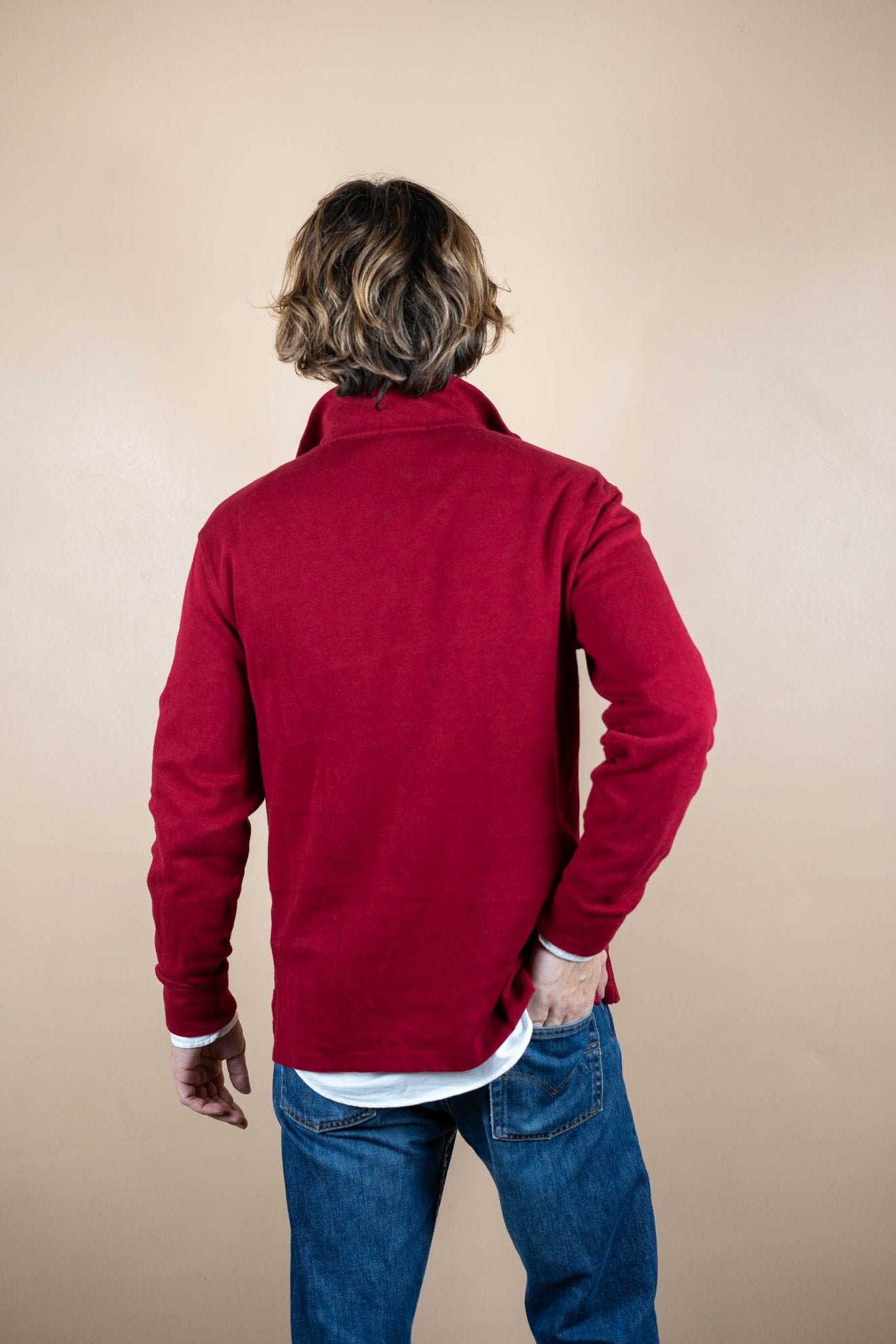 Half Zip Ralph Lauren ref: 1767 - ROUGE - S - amifrip - Friperie en ligne et vêtements vintage