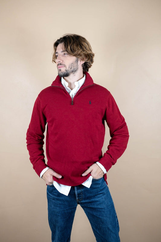 Half Zip Ralph Lauren ref: 1767 - ROUGE - S - amifrip - Friperie en ligne et vêtements vintage