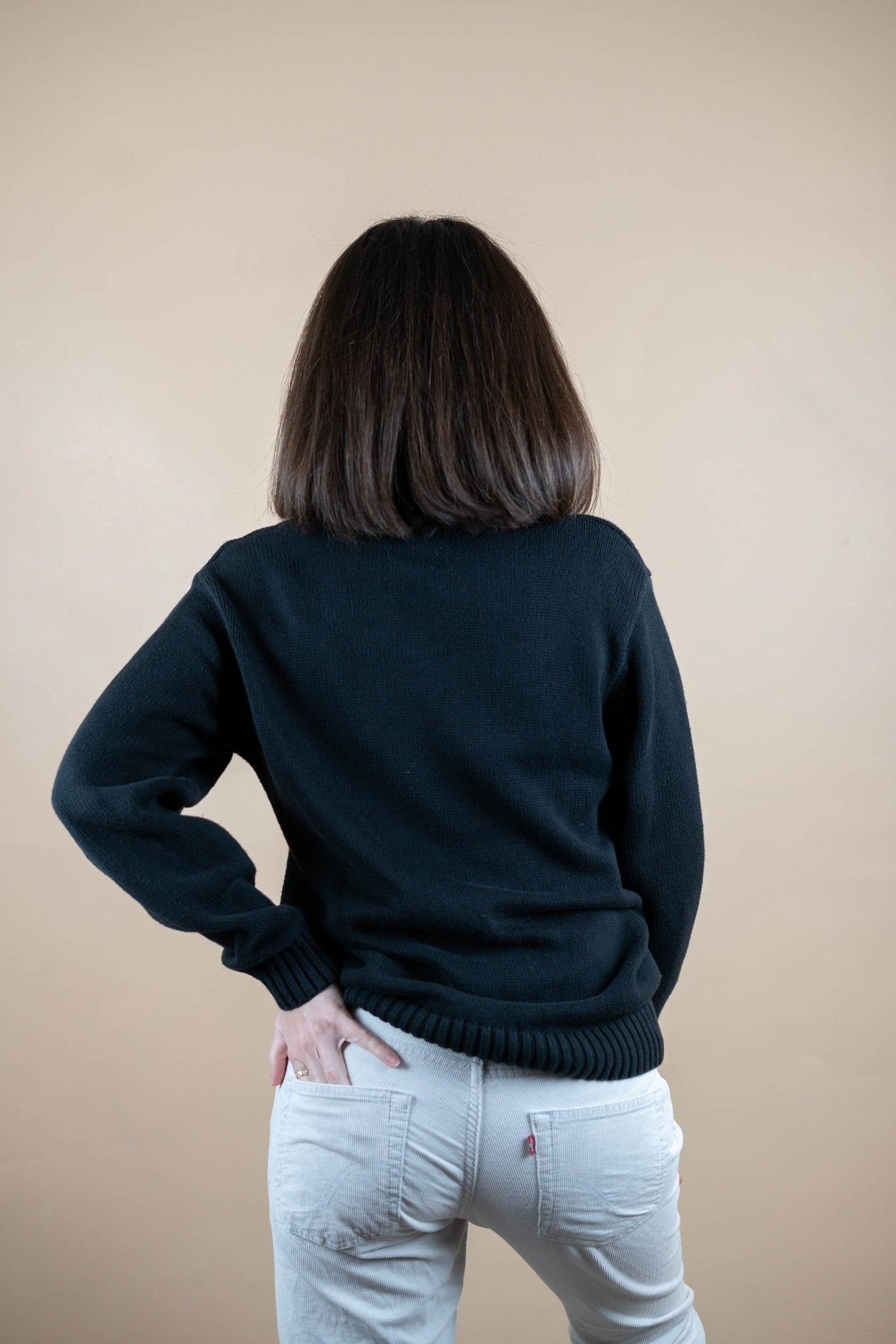 Half Zip Ralph Lauren ref: 1768 - NOIR - M - amifrip - Friperie en ligne et vêtements vintage