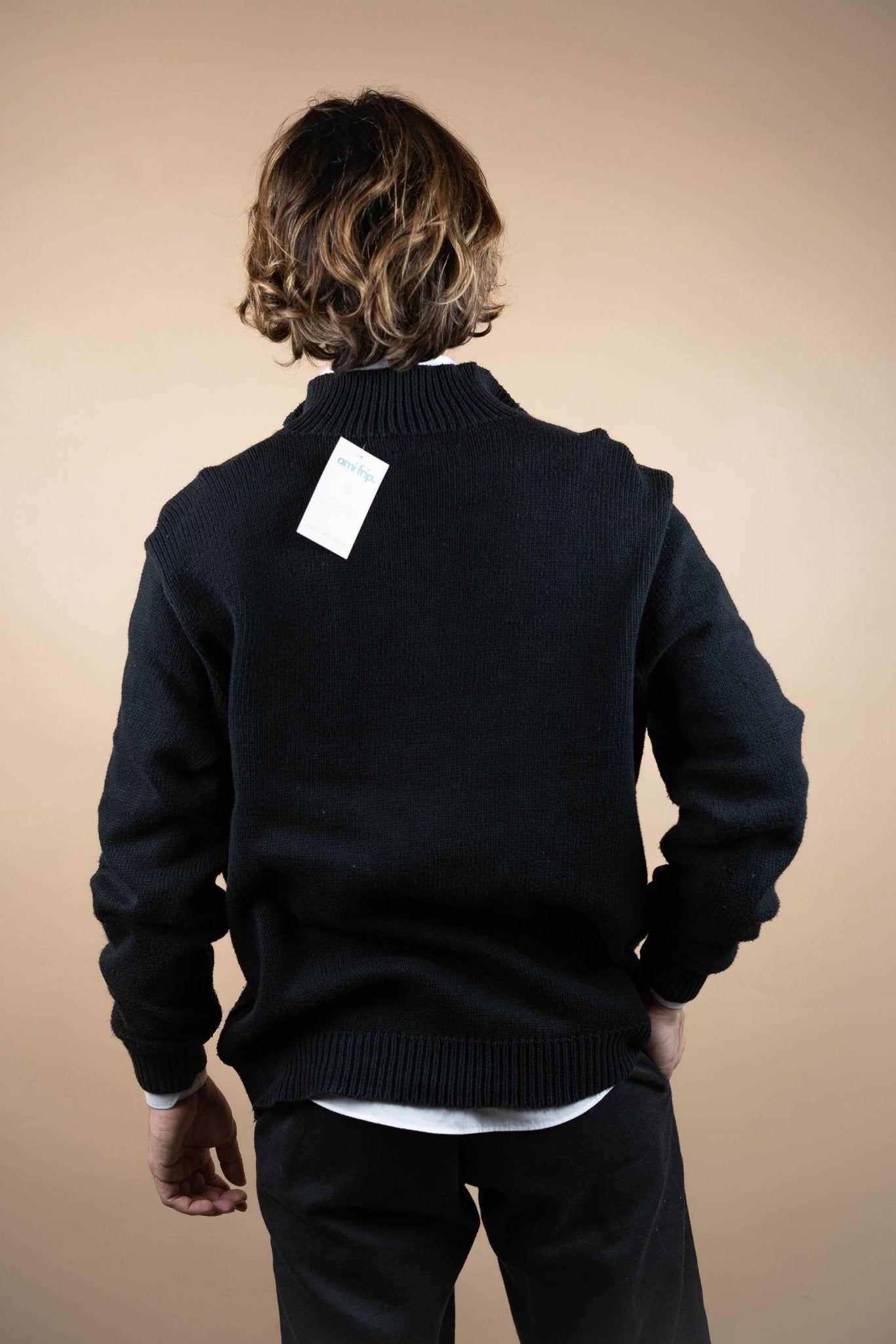 Half Zip Ralph Lauren ref: 1792 - NOIR - XL - amifrip - Friperie en ligne et vêtements vintage