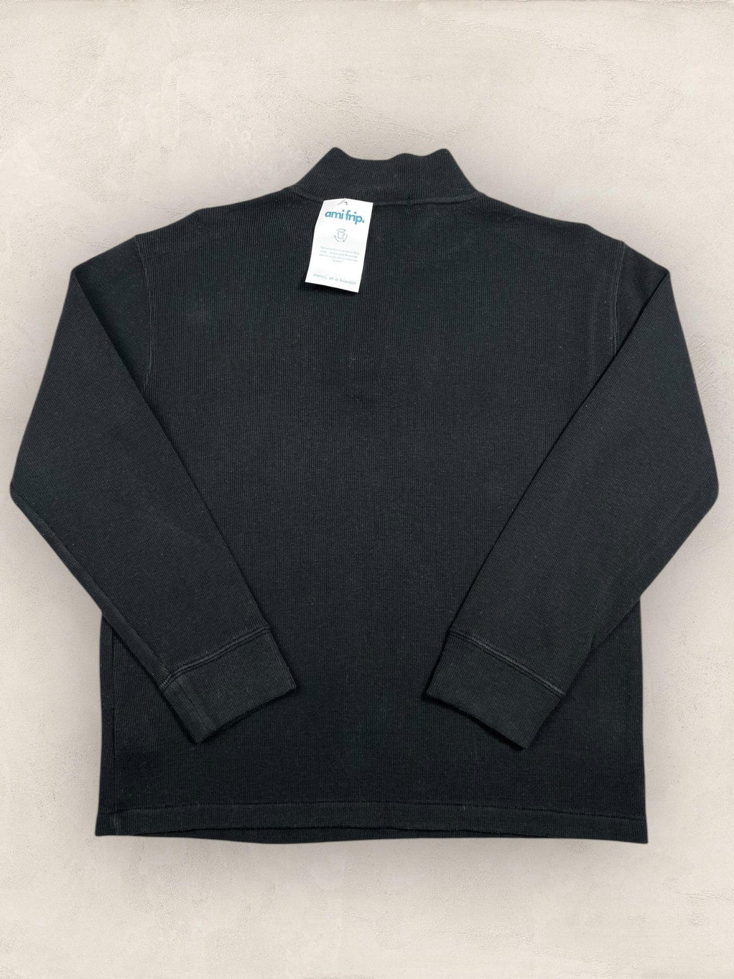 Half - zip Ralph Lauren Ref: 2613 - NOIR - S - amifrip - Friperie en ligne et vêtements vintage
