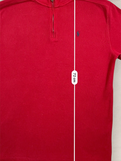 Half - zip Ralph Lauren Ref: 2641 - ROUGE - M - amifrip - Friperie en ligne et vêtements vintage
