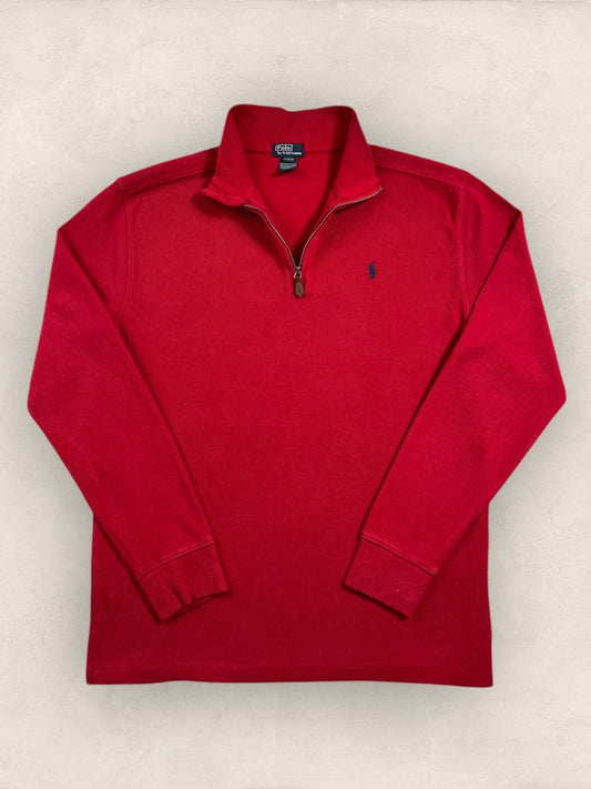 Half - zip Ralph Lauren Ref: 2641 - ROUGE - M - amifrip - Friperie en ligne et vêtements vintage