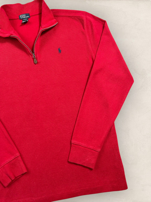 Half - zip Ralph Lauren Ref: 2641 - ROUGE - M - amifrip - Friperie en ligne et vêtements vintage
