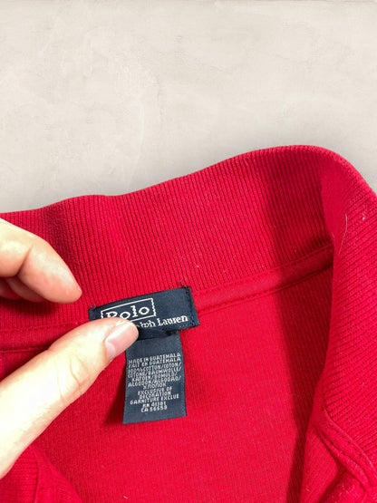 Half - zip Ralph Lauren Ref: 2641 - ROUGE - M - amifrip - Friperie en ligne et vêtements vintage