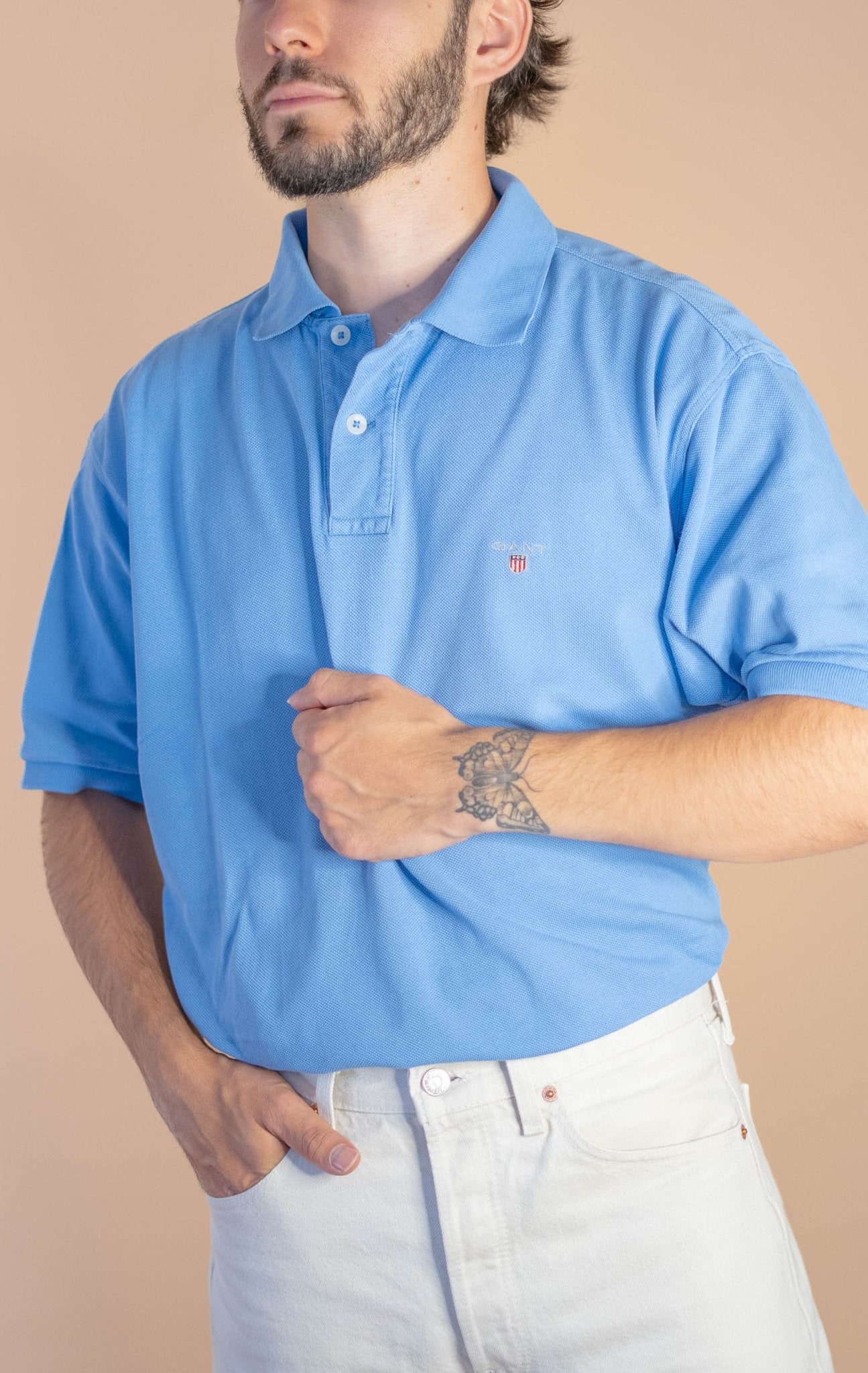POLO GANT HOMME 950 - BLEU - XL - amifrip - Friperie en ligne et vêtements vintage