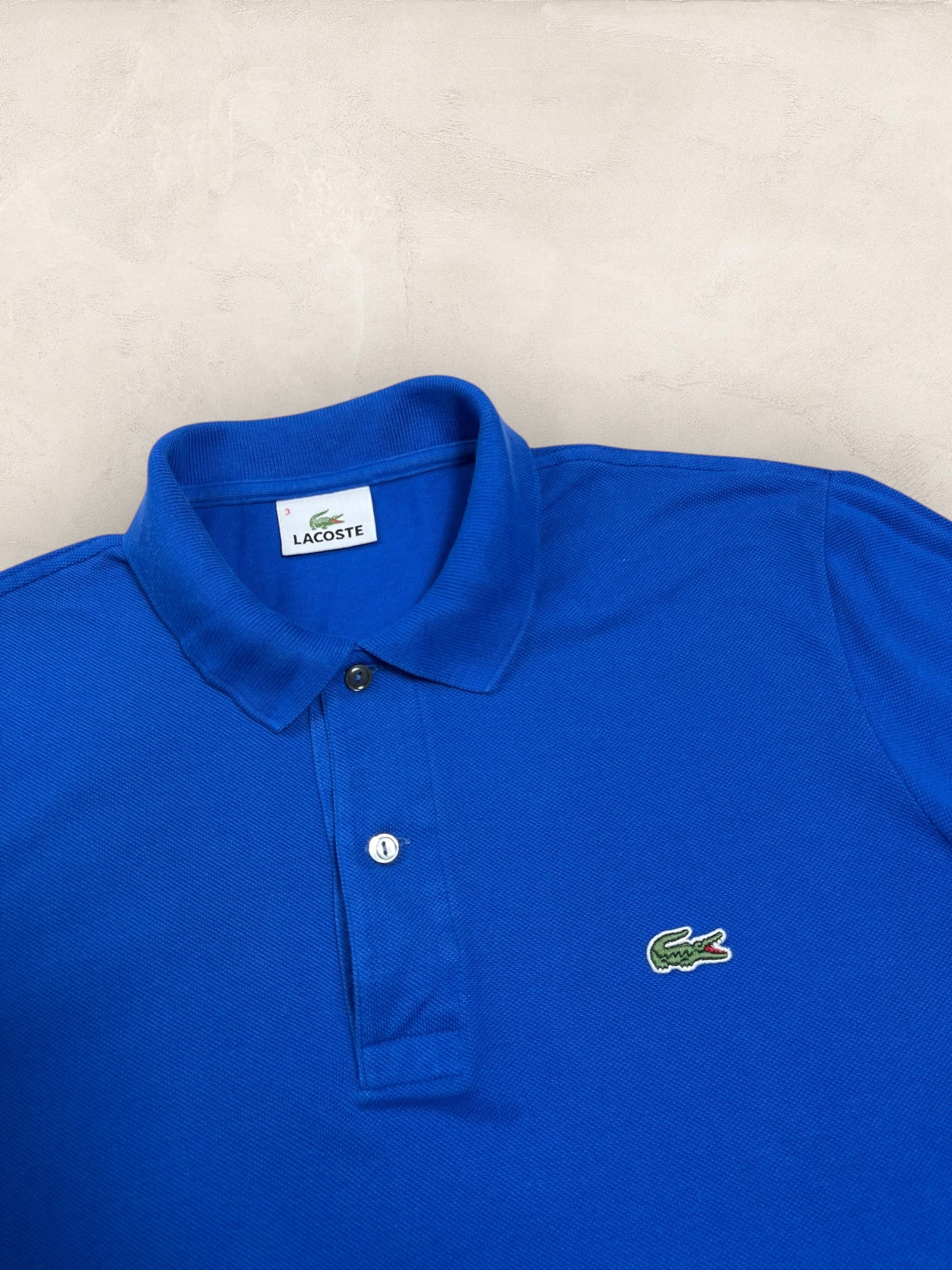 Polo Homme Lacoste Bleu électrique M Ref:3002 - Bleu - M - amifrip - Friperie en ligne et vêtements vintage