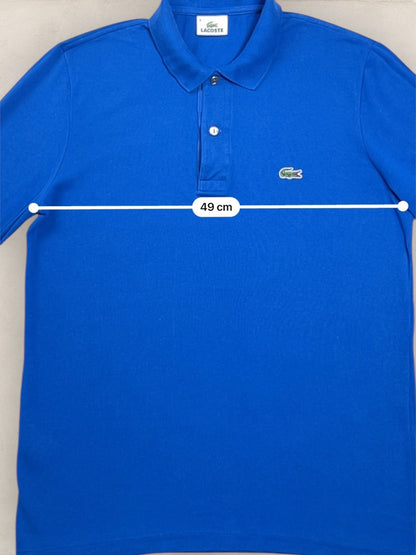 Polo Homme Lacoste Bleu électrique M Ref:3002 - Bleu - M - amifrip - Friperie en ligne et vêtements vintage