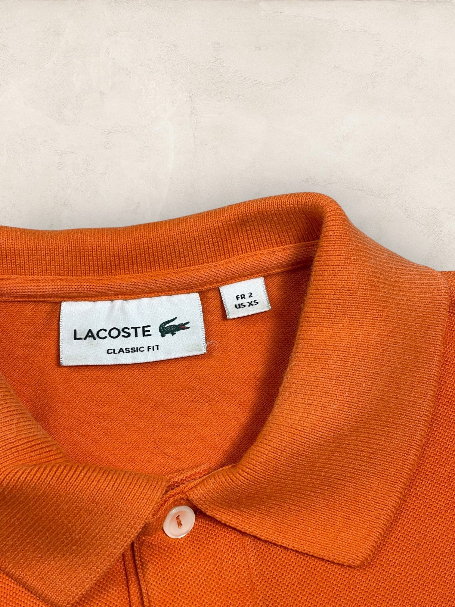 Polo Homme Lacoste Orange XS Ref:3003 - Orange - XS - amifrip - Friperie en ligne et vêtements vintage