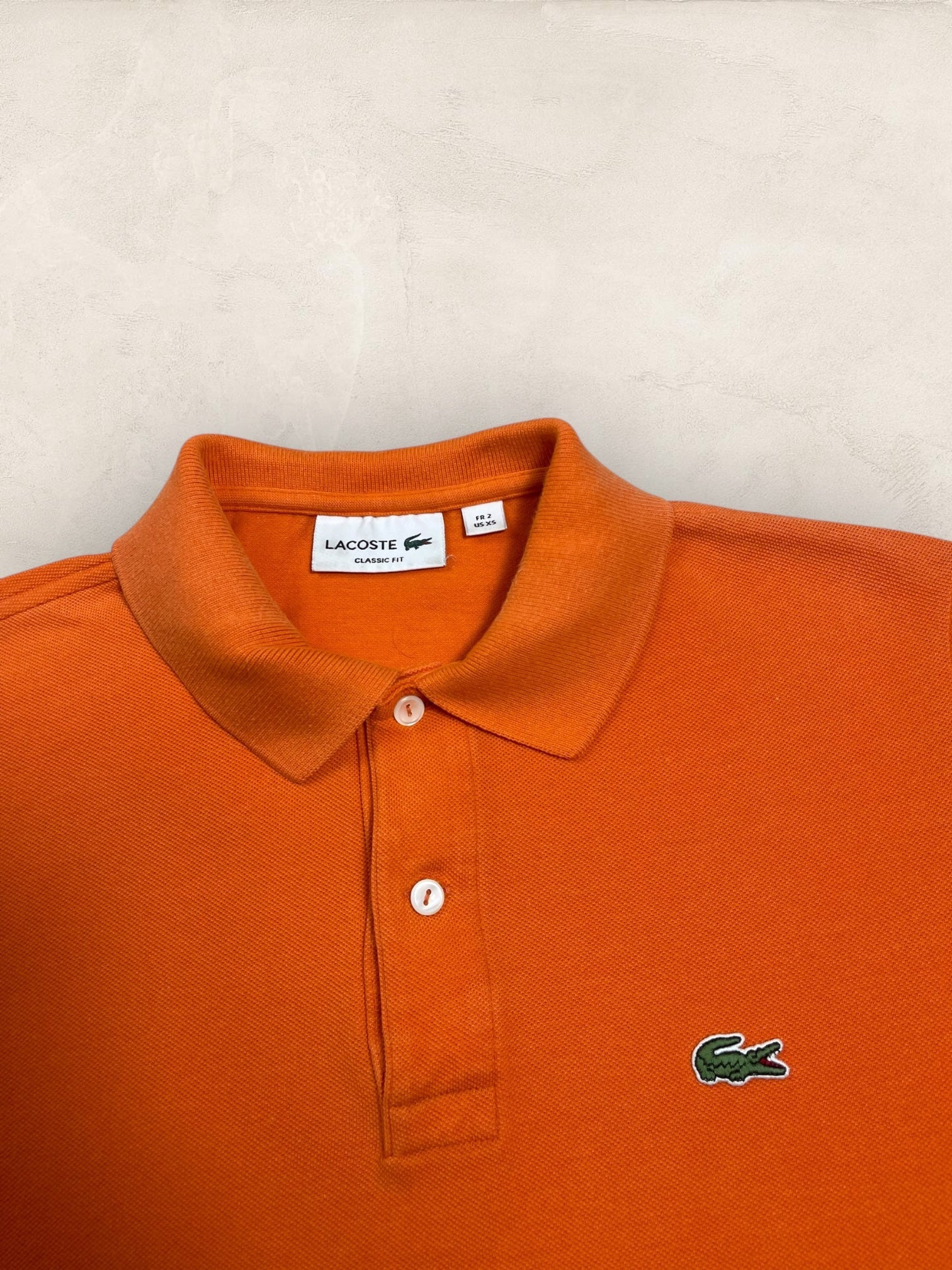 Polo Homme Lacoste Orange XS Ref:3003 - Orange - XS - amifrip - Friperie en ligne et vêtements vintage