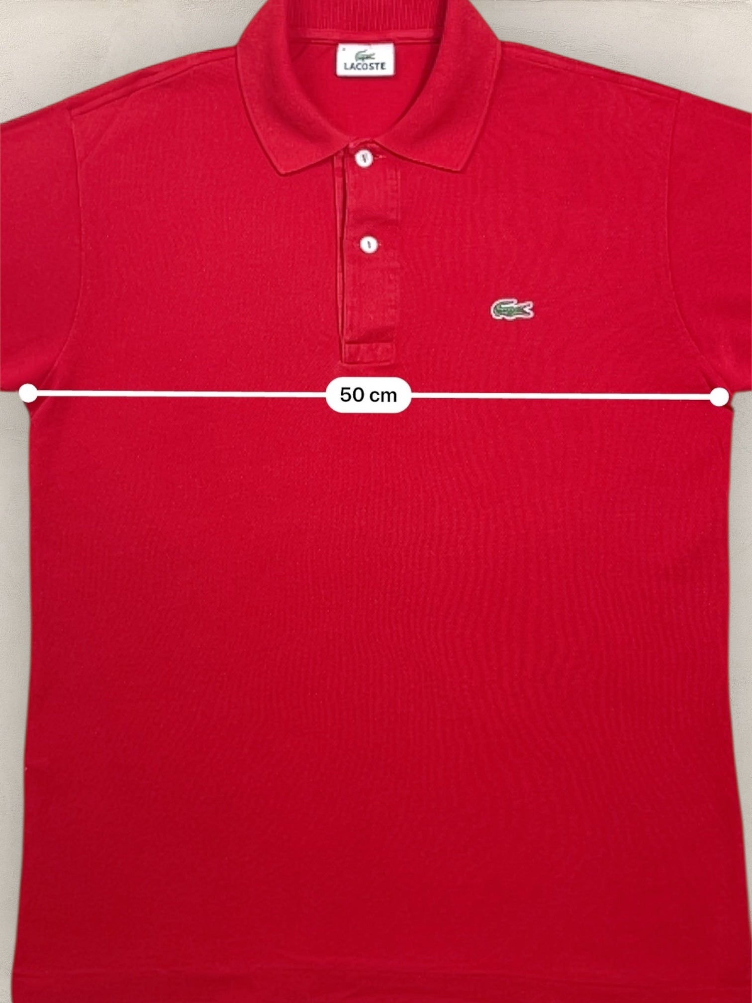 Polo Homme Lacoste Rouge M Ref:3001 - Rouge - M - amifrip - Friperie en ligne et vêtements vintage