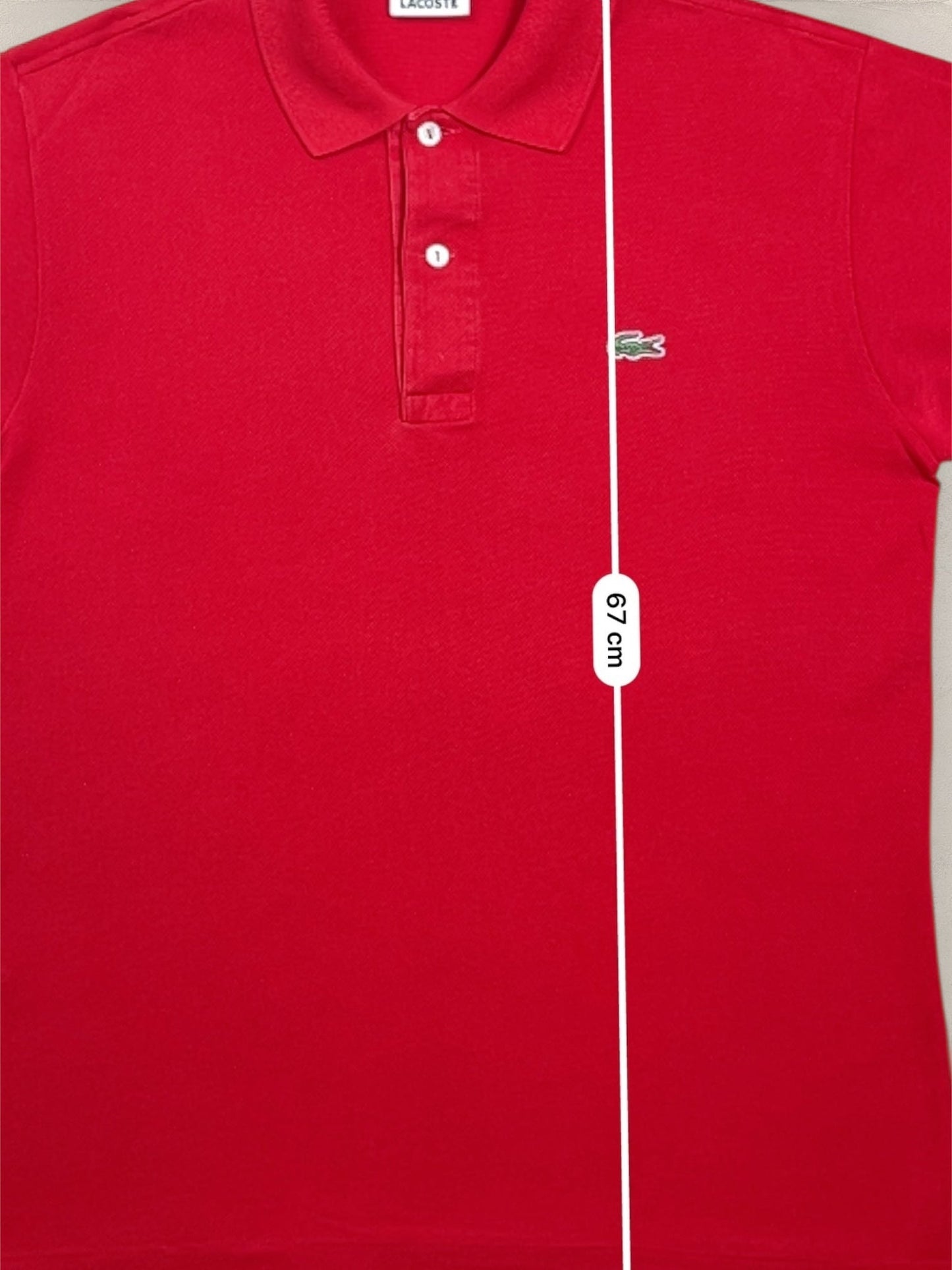 Polo Homme Lacoste Rouge M Ref:3001 - Rouge - M - amifrip - Friperie en ligne et vêtements vintage