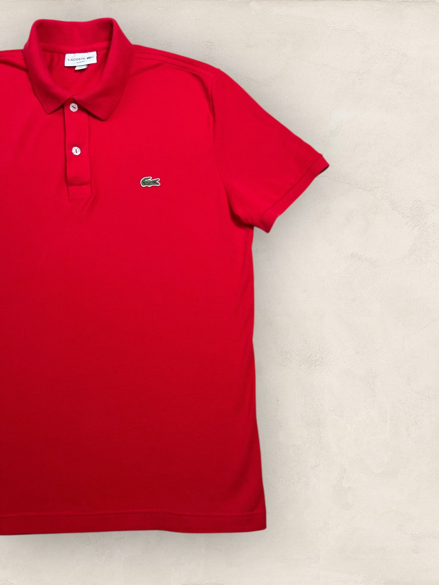 Polo Homme Lacoste Rouge S Ref:2996 - Rouge - S - amifrip - Friperie en ligne et vêtements vintage