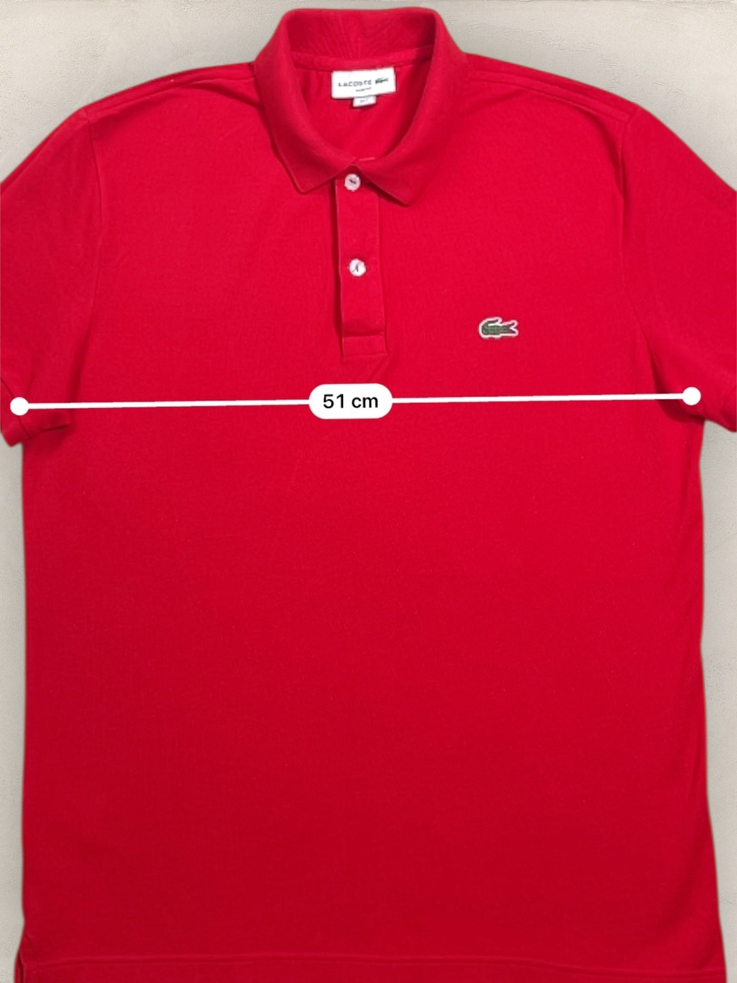 Polo Homme Lacoste Rouge S Ref:2996 - Rouge - S - amifrip - Friperie en ligne et vêtements vintage