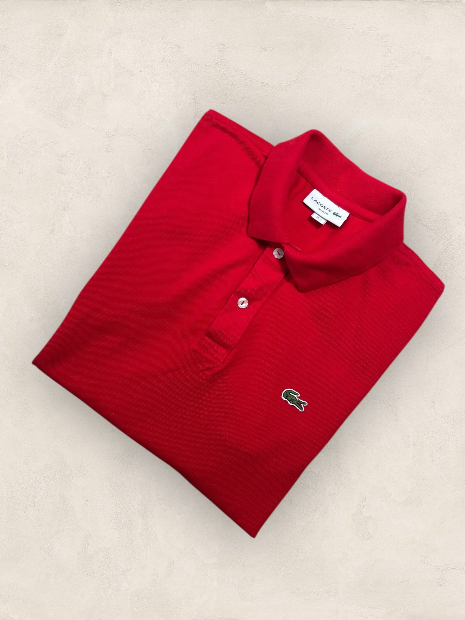 Polo Homme Lacoste Rouge S Ref:2996 - Rouge - S - amifrip - Friperie en ligne et vêtements vintage